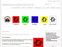 Tablet Screenshot of baumeister-dorner.at